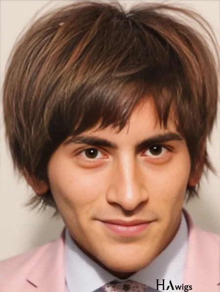 Short Straight Buy Men's Toupee