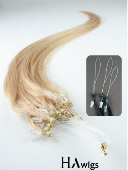 Ideal Blonde Straight Micro Loop Ring Hair Extensions