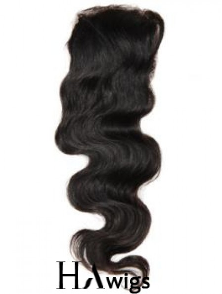 Online Black Long Wavy Lace Closures