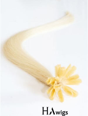 Blonde Straight Gorgeous Nail/U Tip Hair Extensions