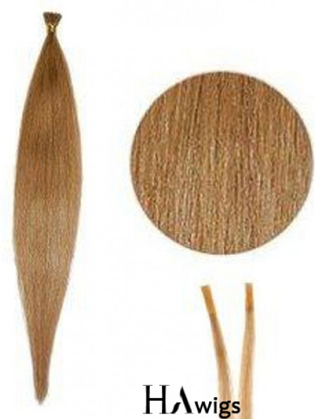 Blonde Straight Stick/I Tip Hair Extensions