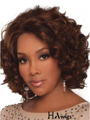 Indian Remy Lace Front Chin Length Curly Style African Styles