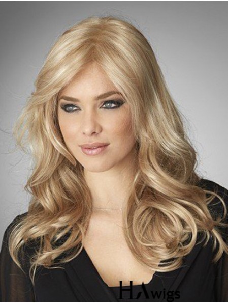 Buy Natural Long Blonde Lace Front Mono Human Hair Wigs Canada