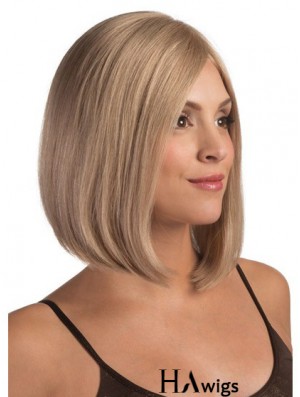 Lace Front Chin Length Straight Blonde Fashionable Bob Wigs