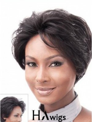 Fabulous Auburn Short Straight Layered Lace Front Wigs