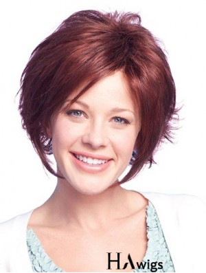 Chin Length Auburn Amazing 11 inch Straight Bob Wigs