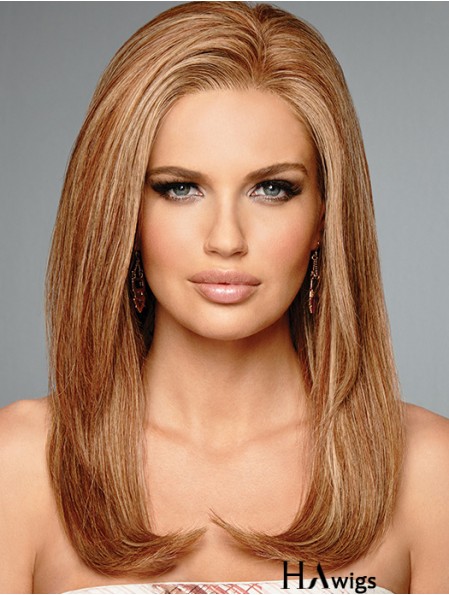 100% Human Hair Wig Long Straight 16 inch 100% Hand-tied Wigs Canada