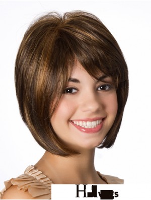 Lace Front Straight 10 inch Brown Bob Hairstyles