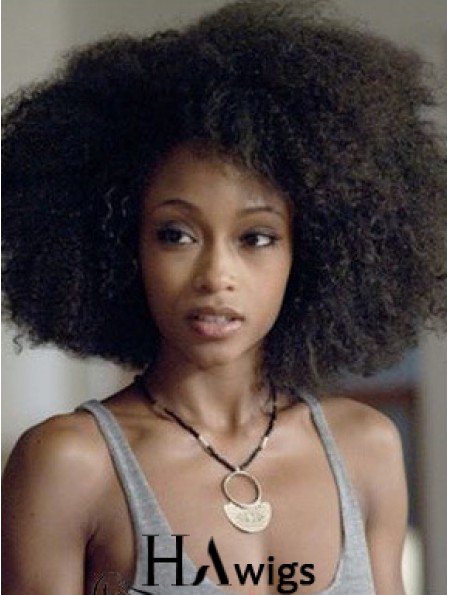 High Quality 12 inch Short Kinky Wigs For Black Women