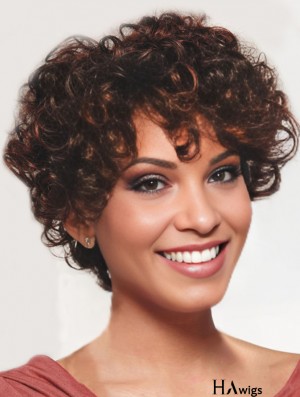 10 inch Auburn Monofilament Wigs For Black Women