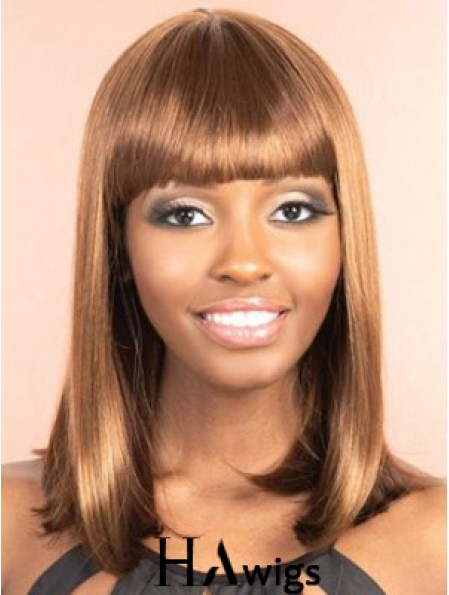 Cheap African Wigs Straight Style Bobs Cut Shoulder Length