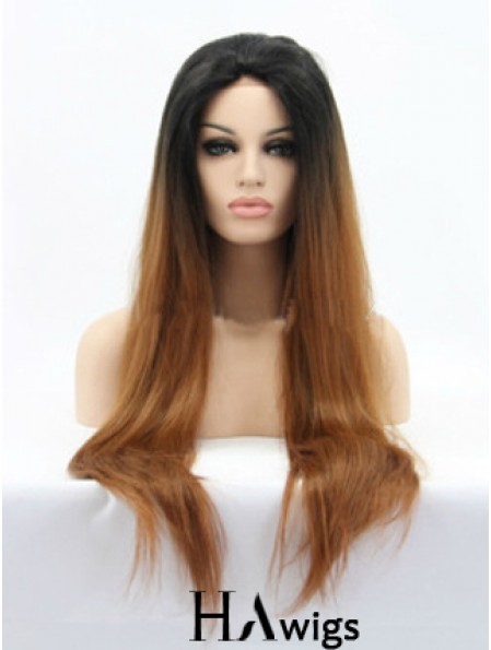 Natural 26 inch Long Straight Wigs For Black Women