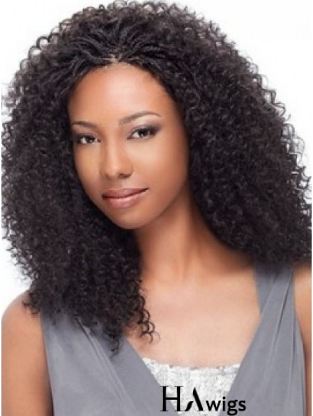 Comfortable 14 inch Shoulder Length Kinky Wigs For Black Women