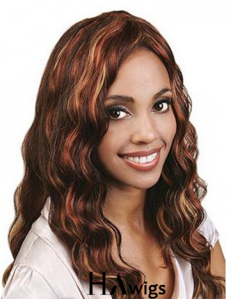 Long Auburn Without Bangs Wavy Best Full Lace Wigs