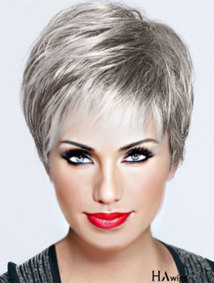 Affordable Short Wigs For Lady With Capless Straight Style Cropped Length