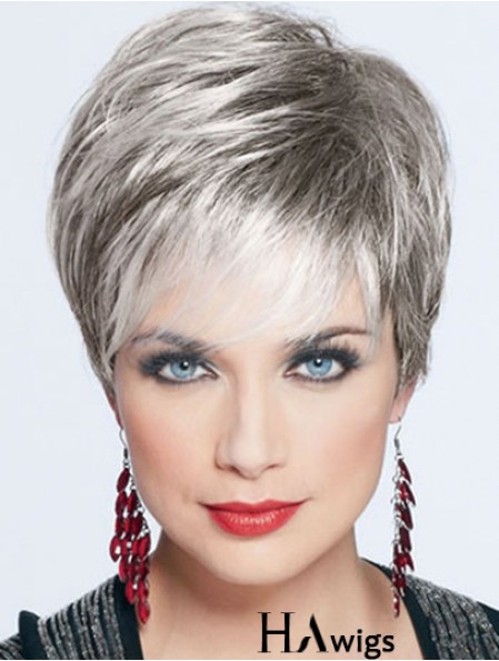 Affordable Short Wigs For Lady With Capless Straight Style Cropped Length