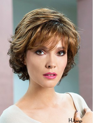 Wavy Brown Short 8 inch Soft Classic Wigs