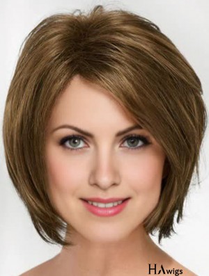 10 inch Chin Length Blonde Straight Cheap Bob Wigs