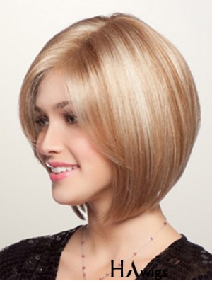 Short Synthetic Lace Wigs Bobs Cuts Blonde Color