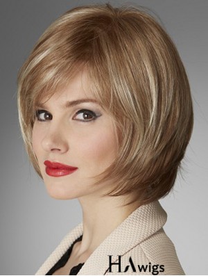 Top Quality Synthetic Wigs With Monofilament Bobs Cut Chin Length