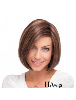 Lace Front Chin Length Straight Brown Incredible Bob Wigs