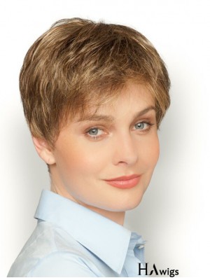 Best 6 inch Straight Blonde Boycuts Short Wigs