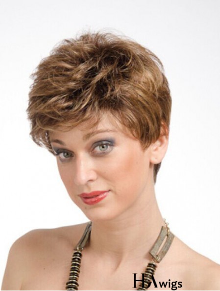 Online 6 inch Straight Auburn Boycuts Short Wigs