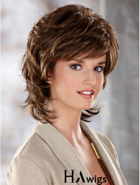 Canada Wavy Brown Best Chin Length Classic Wigs