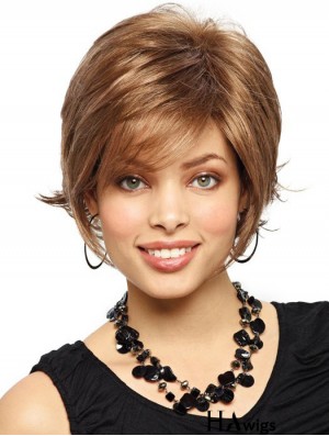 Straight Layered 10 inch Auburn Good Synthetic Wigs