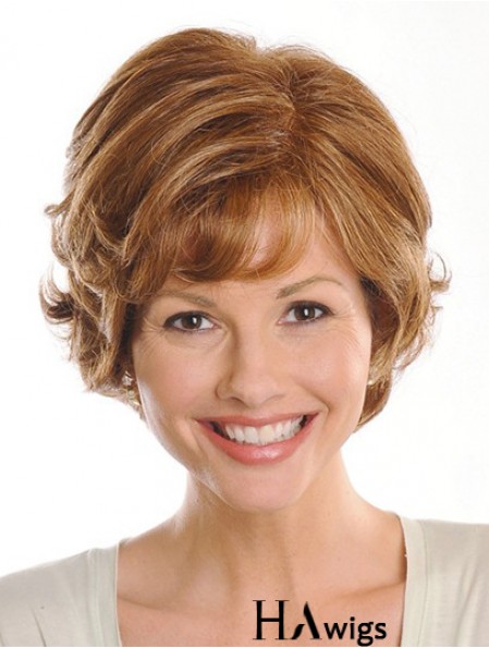 Brown Chin Length Wavy Layered 9 inch Exquisite Medium Wigs