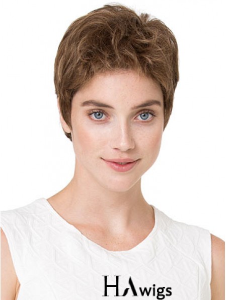 Cheapest 6 inch Wavy Blonde Boycuts Short Wigs