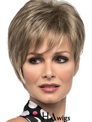 Straight With Bangs 8 inch Sassy Short Wigs