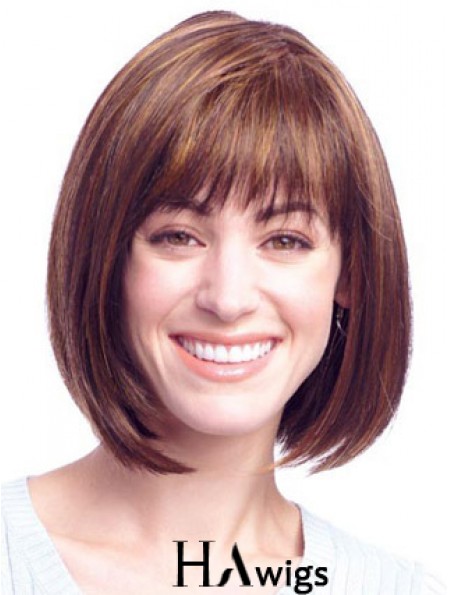 Lace Front Chin Length Straight Auburn Amazing Bob Wigs