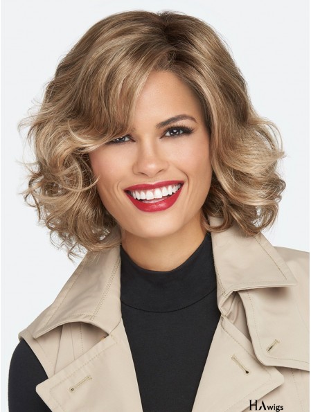 12 inch Chin Length Monofilament Brown Women's Bob Wig