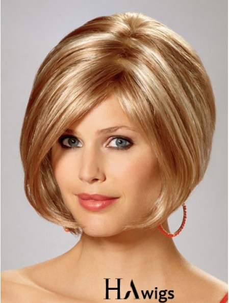 Capless Chin Length Straight Blonde Gorgeous Bob Wigs