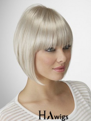 Straight Chin Length 10 inch Capless Great Bob Wigs