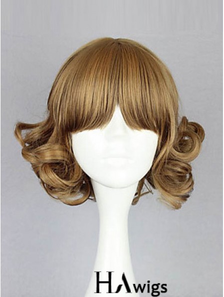 Capless Chin Length Wavy Blonde Amazing Bob Wigs