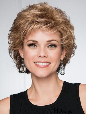 Blonde 8 Inch Short Capless Big Hair Classic Wigs With Capless