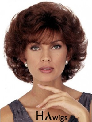 Chin Length Curly Capless Wigs For Sale