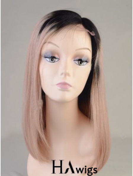 Long Straight Without Bangs Full Lace 14 inch Best Black Women Wigs