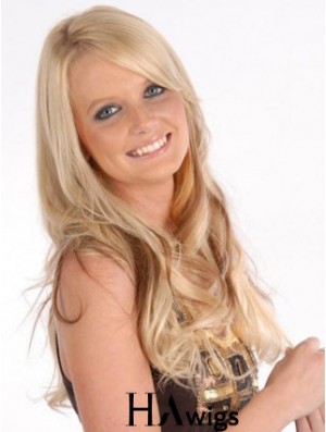 Affordable Blonde Curly Remy Human Hair Clip In Hair Extensions