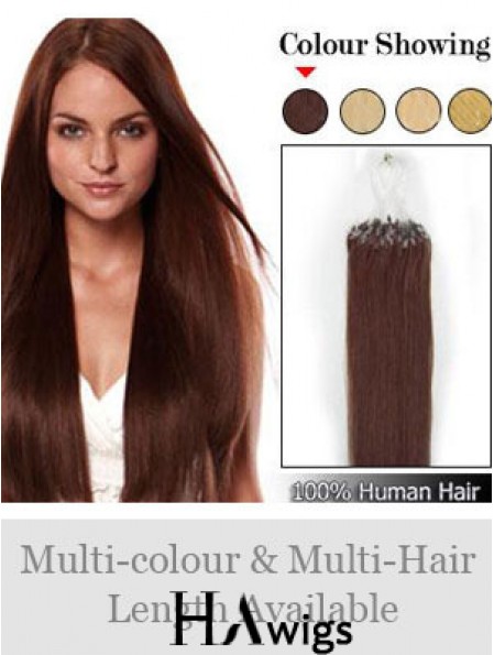 Online Auburn Straight Micro Loop Ring Hair Extensions