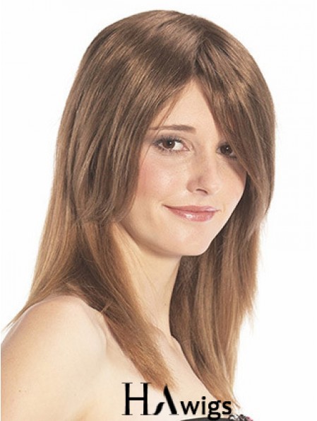 Straight Auburn Designed Remy Human Hair Half Wigs