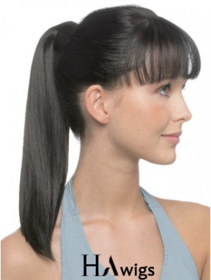 Good Straight Black Ponytails
