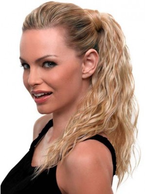 Canada Blonde Ponytail Wavy Style Long Length With Synthetic